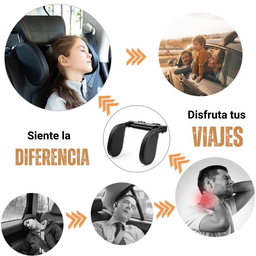 Almohada, cojín para dormir, reposacabezas para auto y camioneta