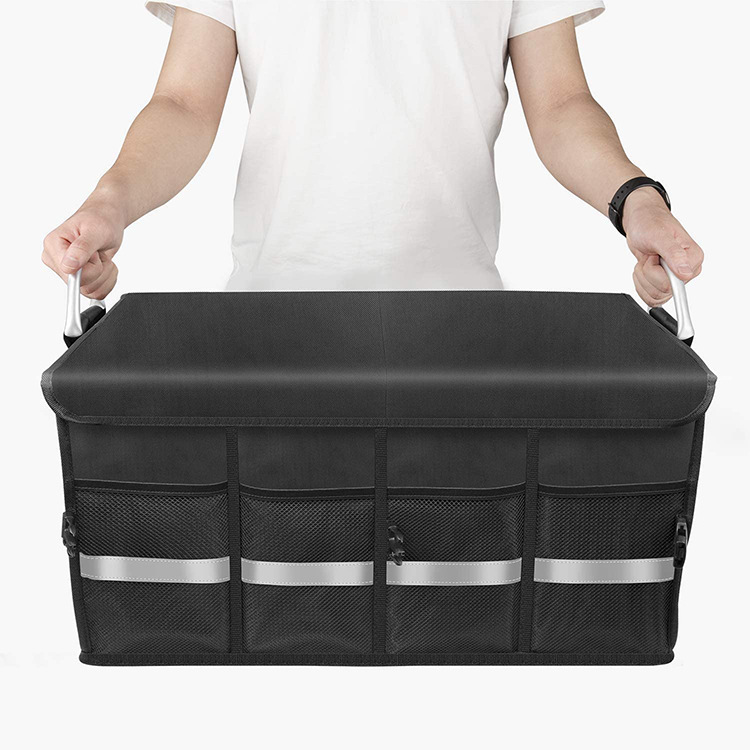 Organizador de maletera, portátil, plegable, reforzado, auto, camioneta