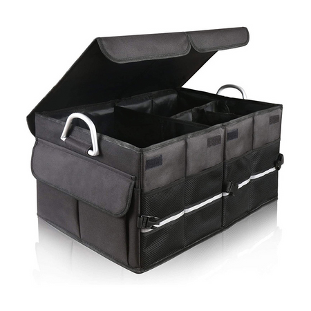Organizador de maletera, portátil, plegable, reforzado, auto, camioneta