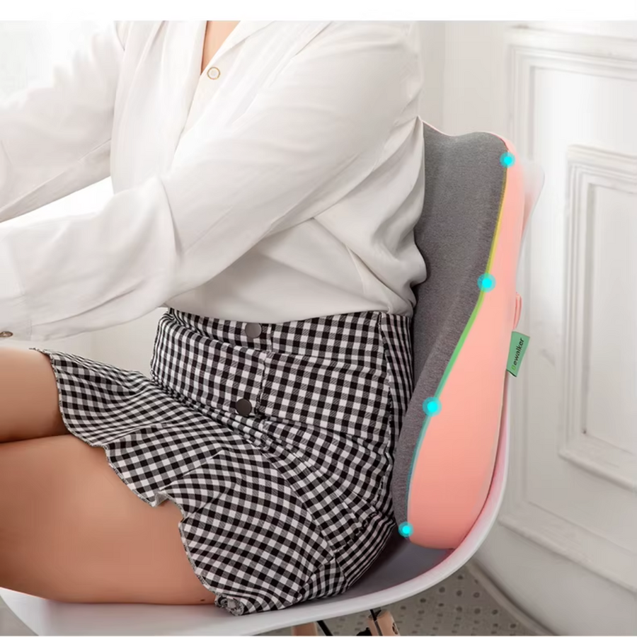 Cojín Premium de Espalda Corrector Lumbar Silla Auto Oficina