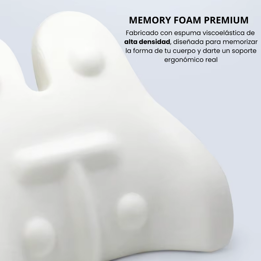 Cojín Espalda Premium Alta Gama Corrector Lumbar Silla Auto