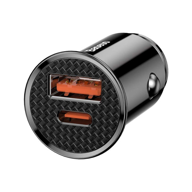 Cargador dual, USB, USB-C,Tipo C, carga rápida-30W-Baseus