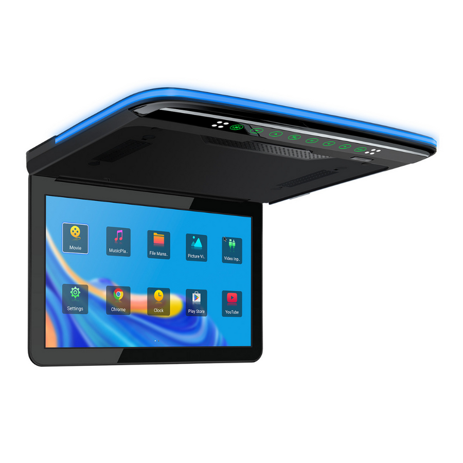 Pantalla de techo, android 9.0, de 13.3" para auto, camioneta, XTRONS