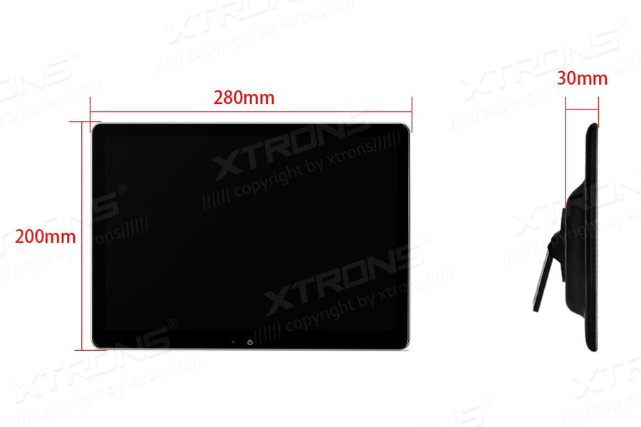 Pantalla, cabecera android 11, de asiento de 12", para auto y camioneta, XTRONS